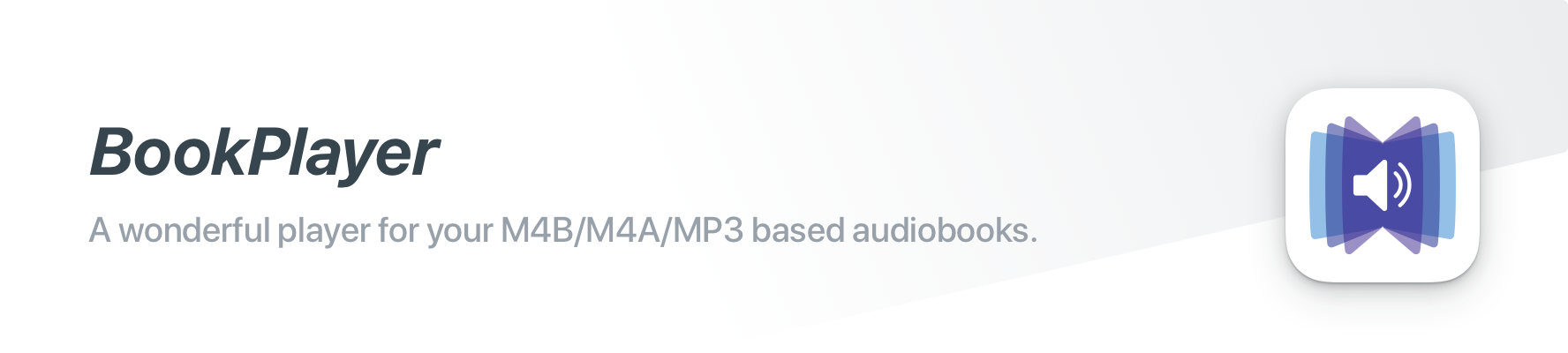 BookPlayer - A wonderful player for your M4B/M4A/MP3 based audiobooks.