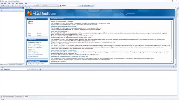 How to open the TCVM.sln file.