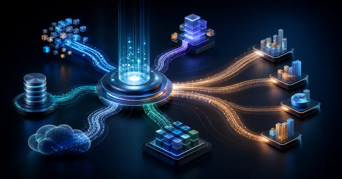 Nexora orchestration layer connecting AI, systems, data and workflows
