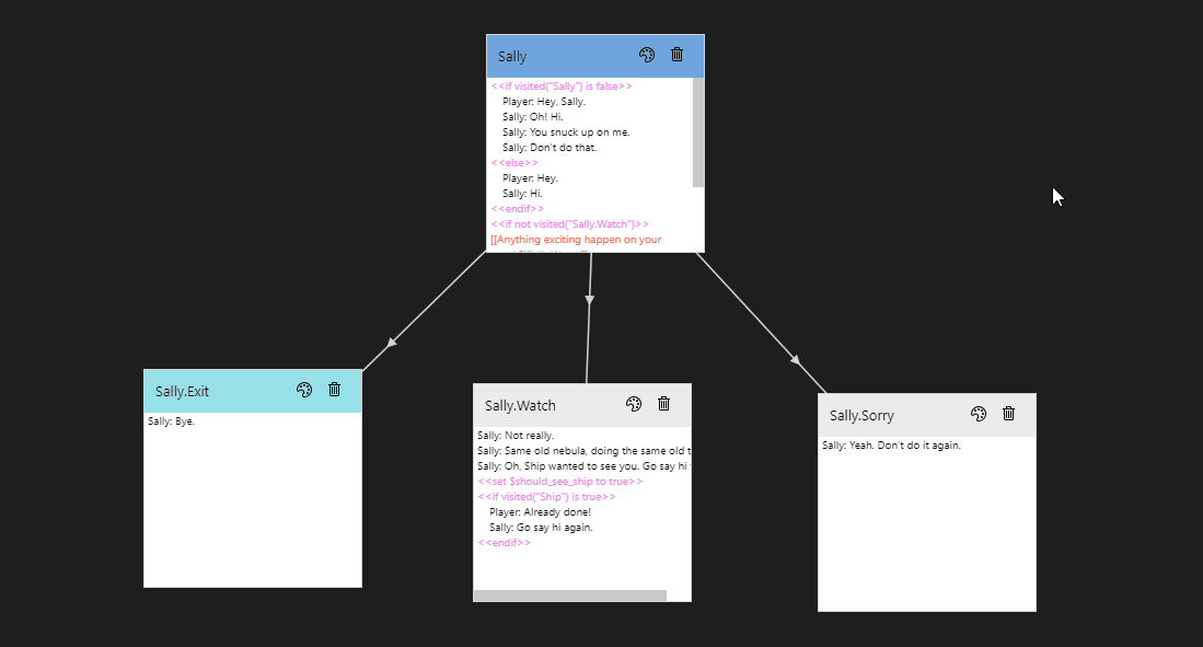 Demo of move nodes around in the graph editor