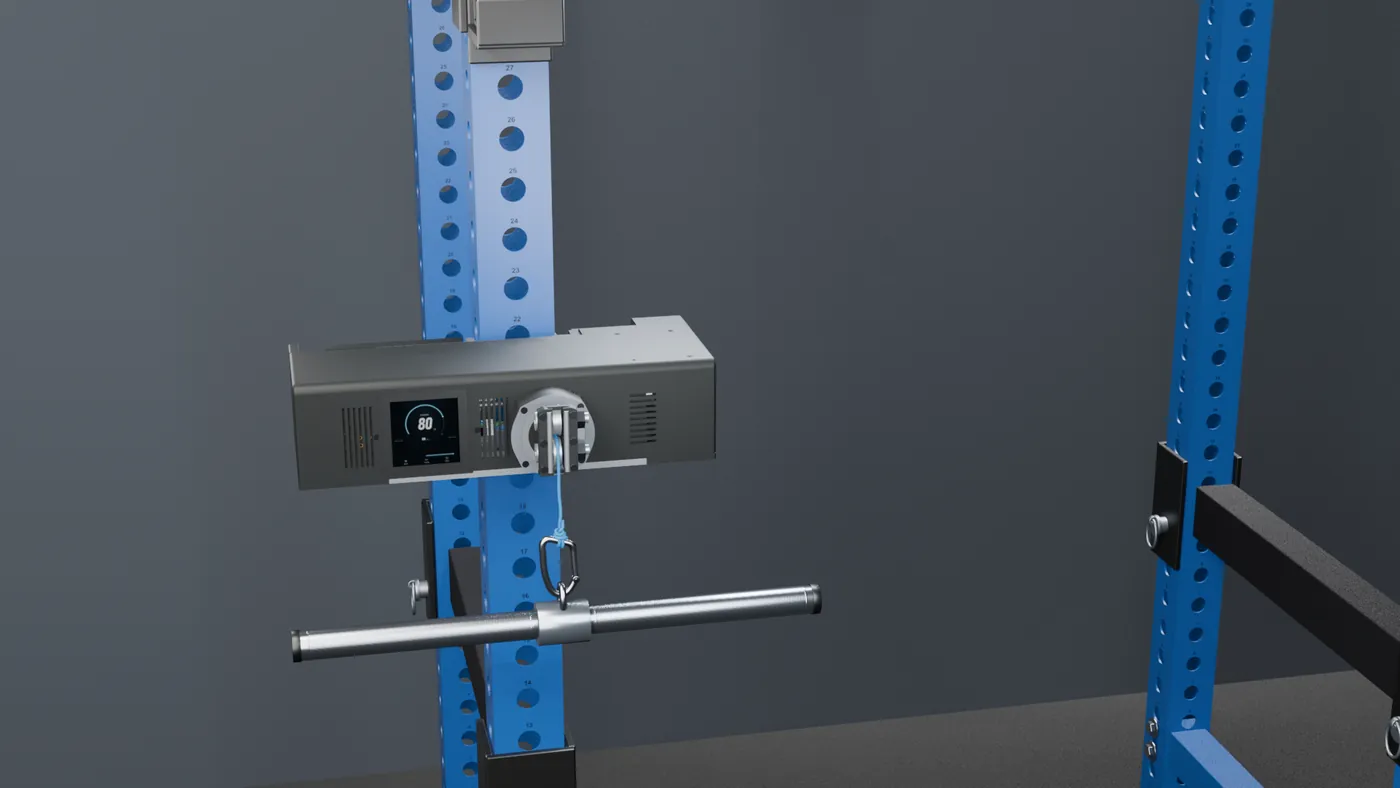 The unit on the rack