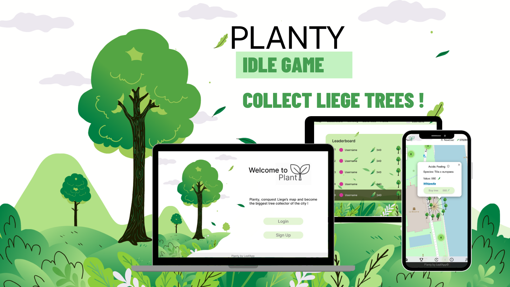 banner idle game planty