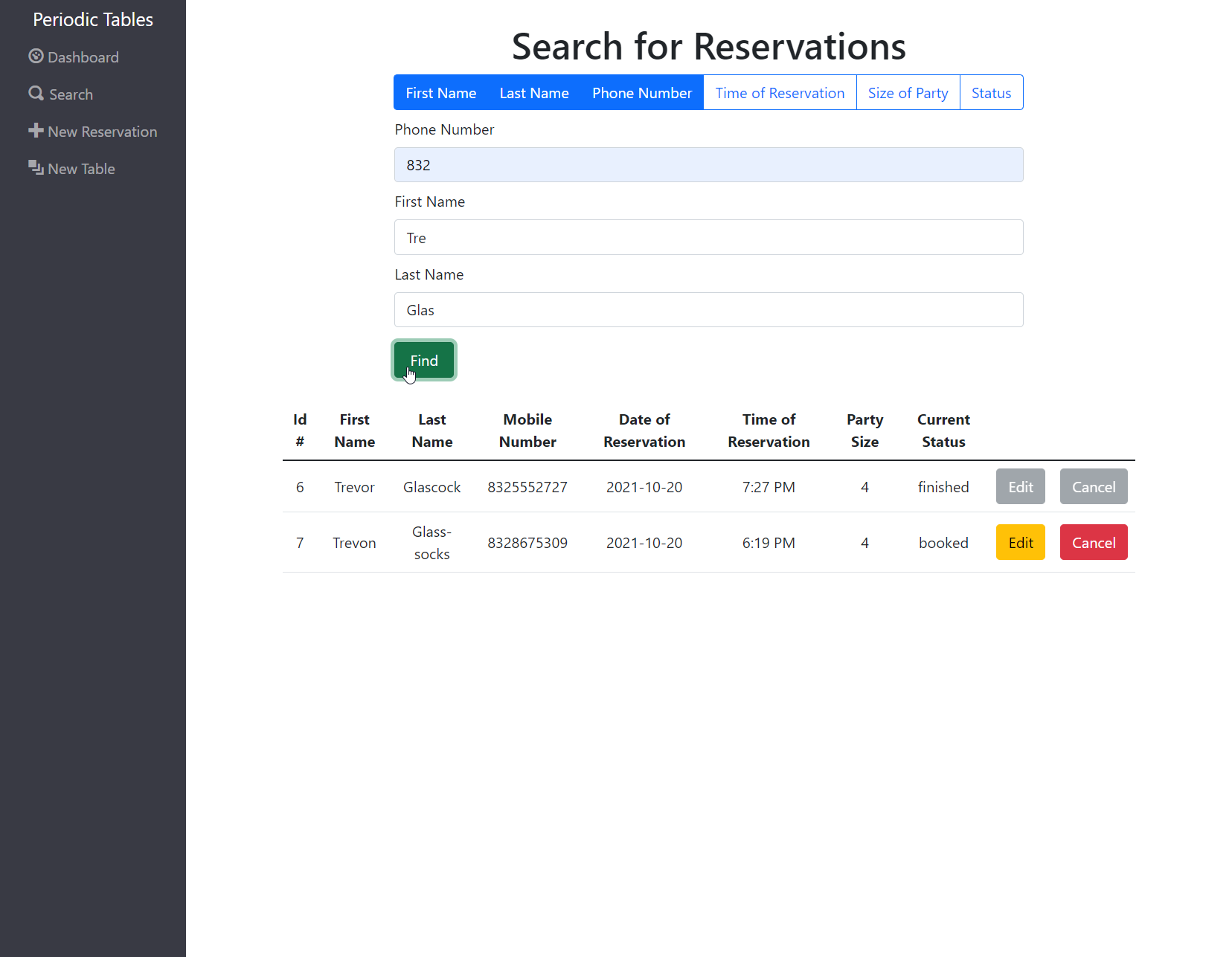 GitHub - TrevorGlascock/Restaurant_Reservation: Fullstack Restaurant ...