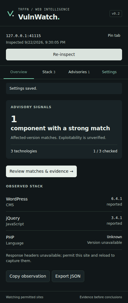 VulnWatch preview