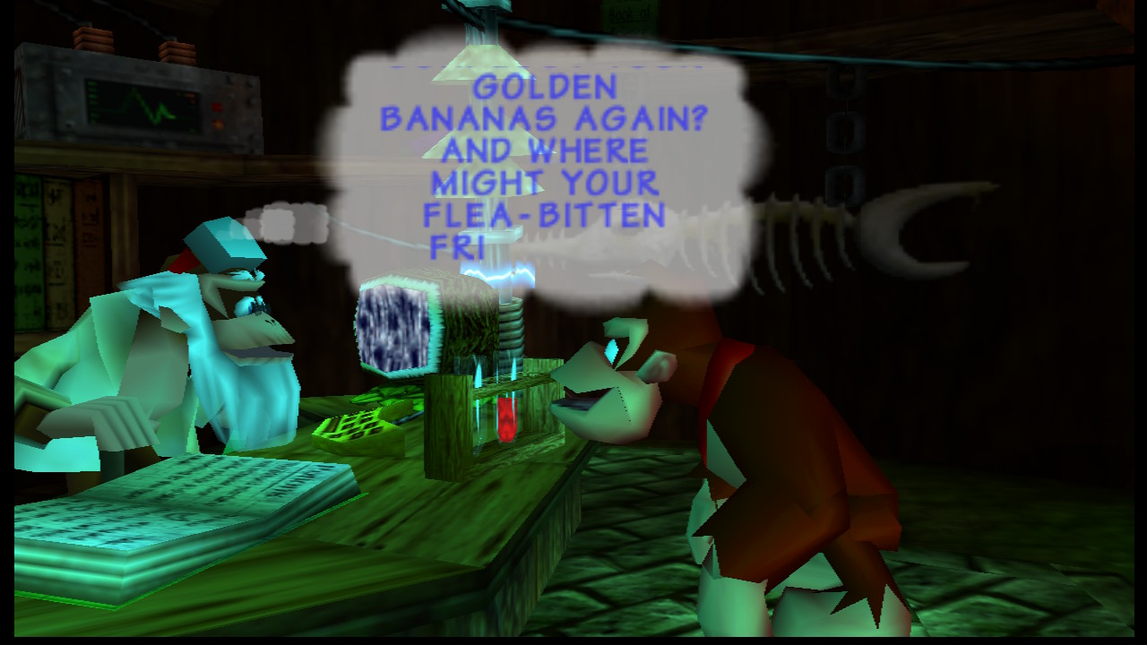 Cranky's lab cutscene