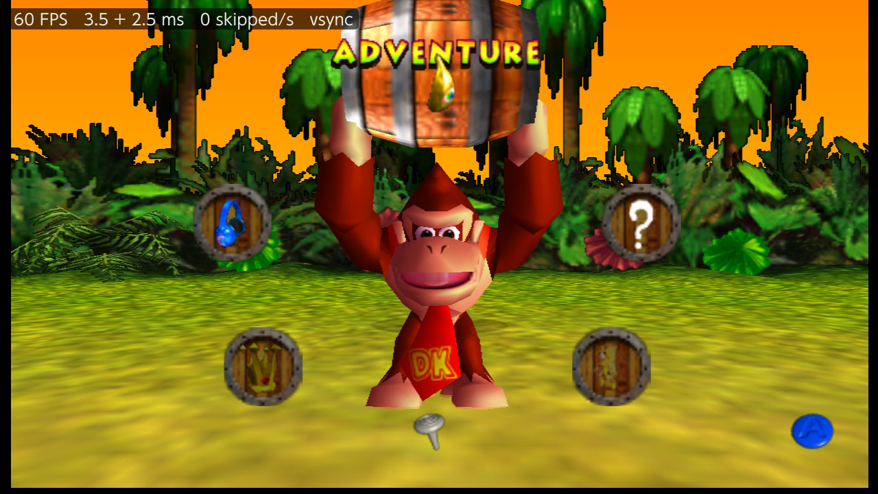 The main menu