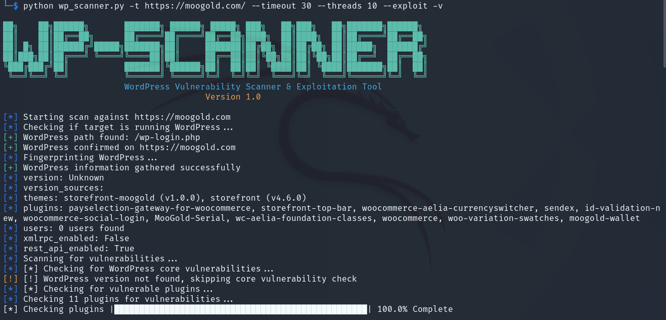 Vulnerability Scan Results