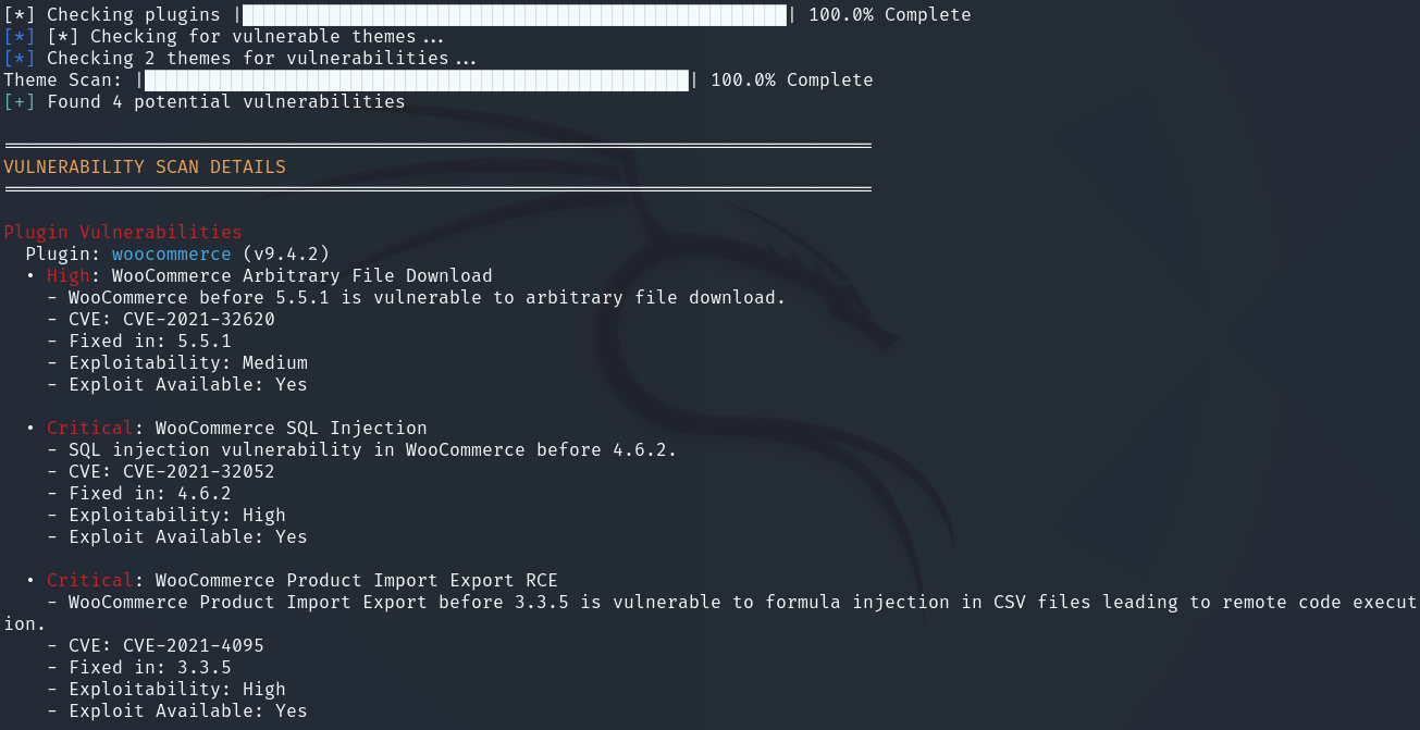Vulnerability Scan Results