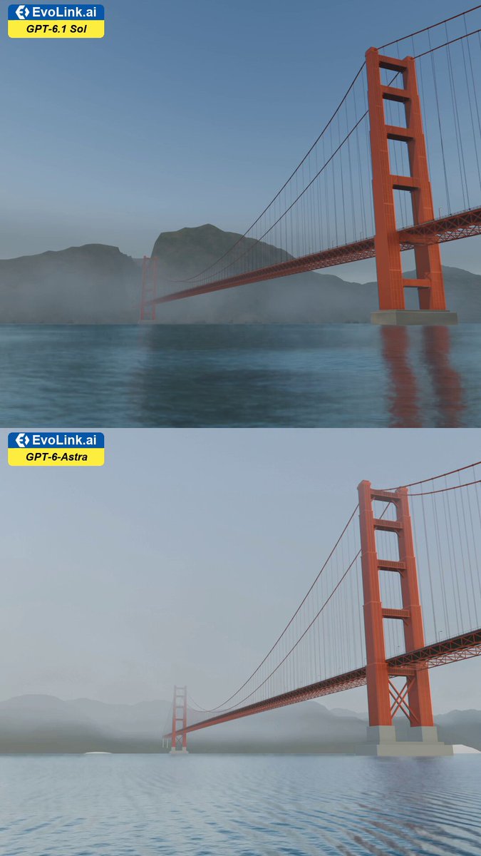 Blender render of the Golden Gate Bridge