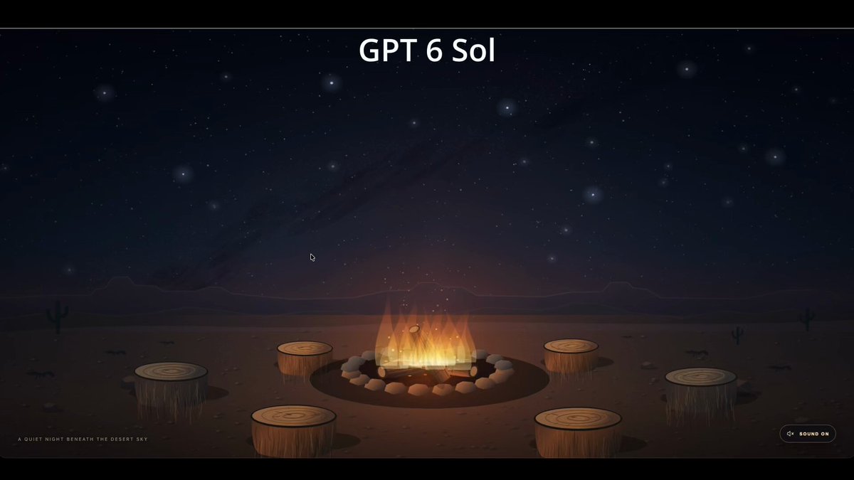 Hyper-realistic live desert campfire HTML scene