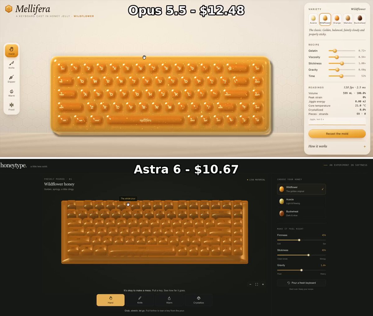 Interactive Honey Keyboard
