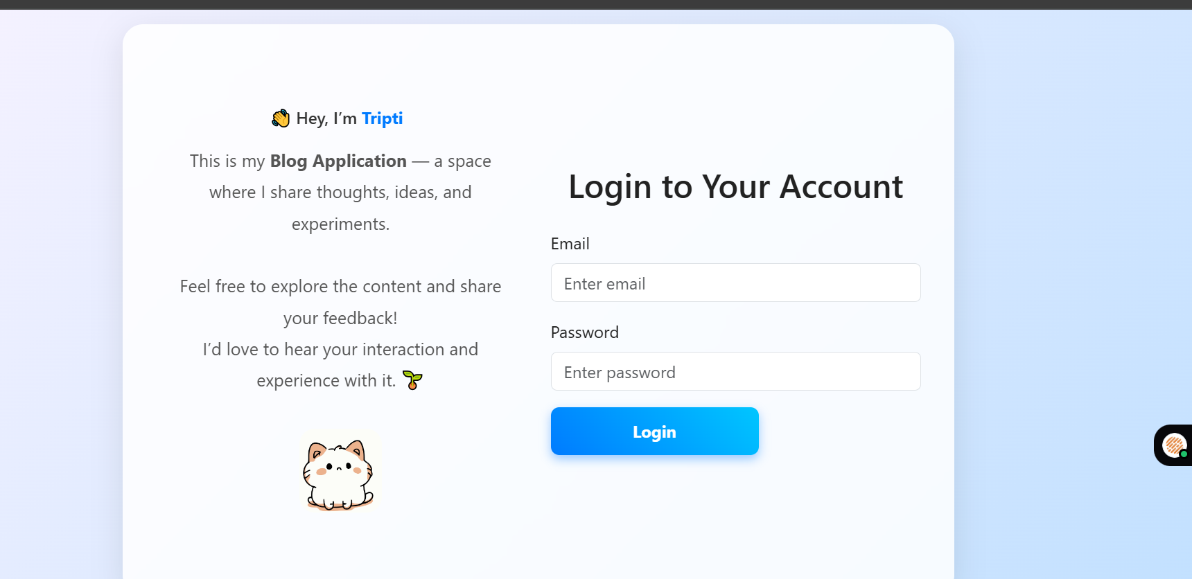 GitHub - Triptiverma003/BLOGI: A full-stack Blog Application built ...
