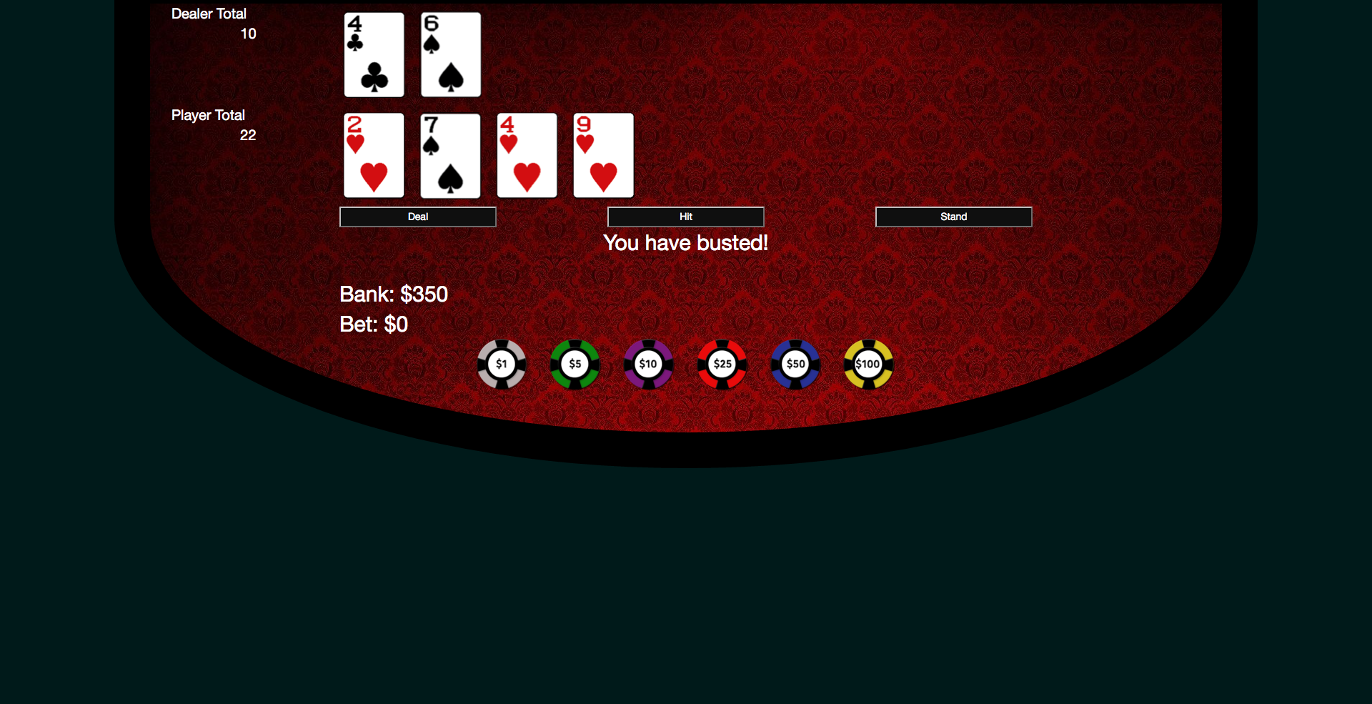GitHub - TristanLobaugh/Blackjack