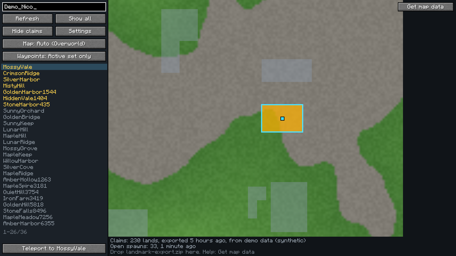 Searching by player name