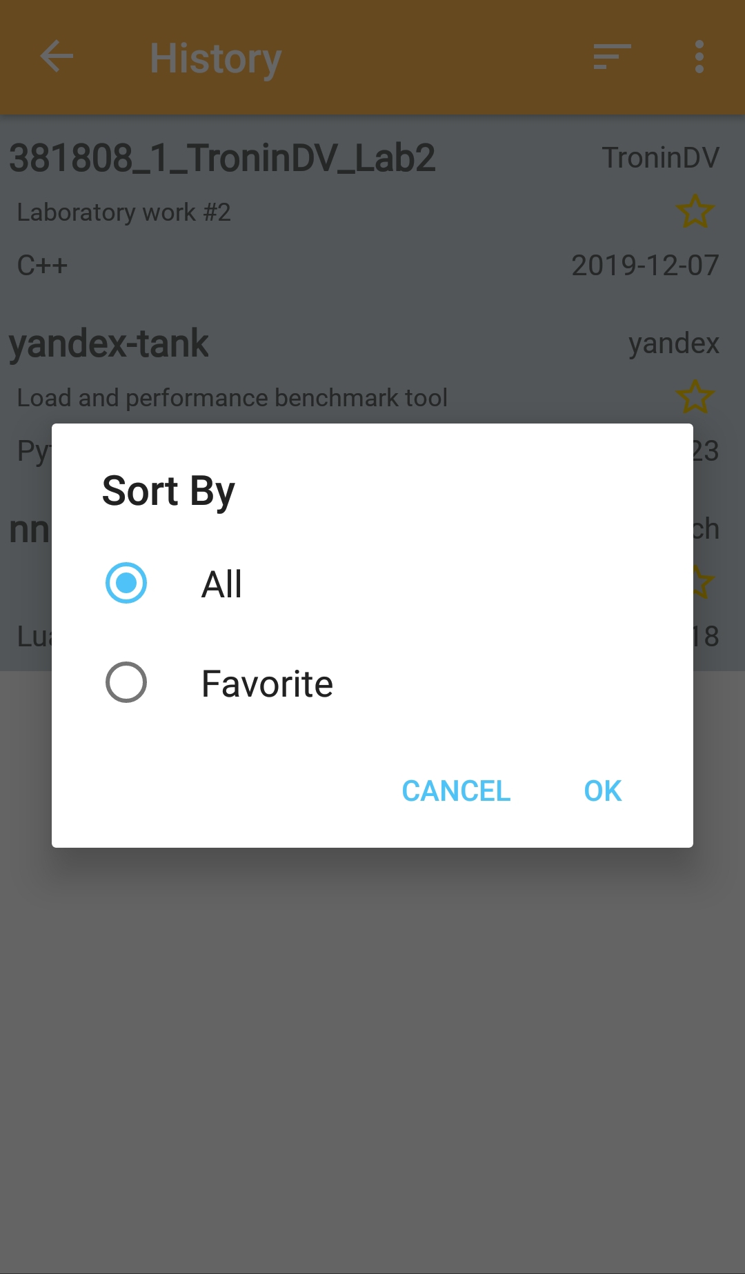 Sort by