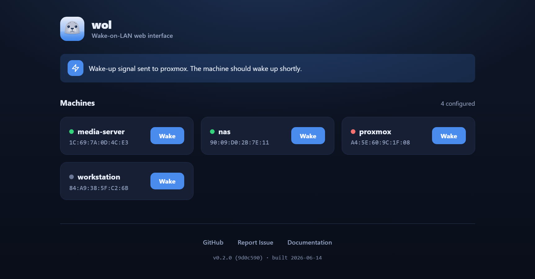 Web Interface