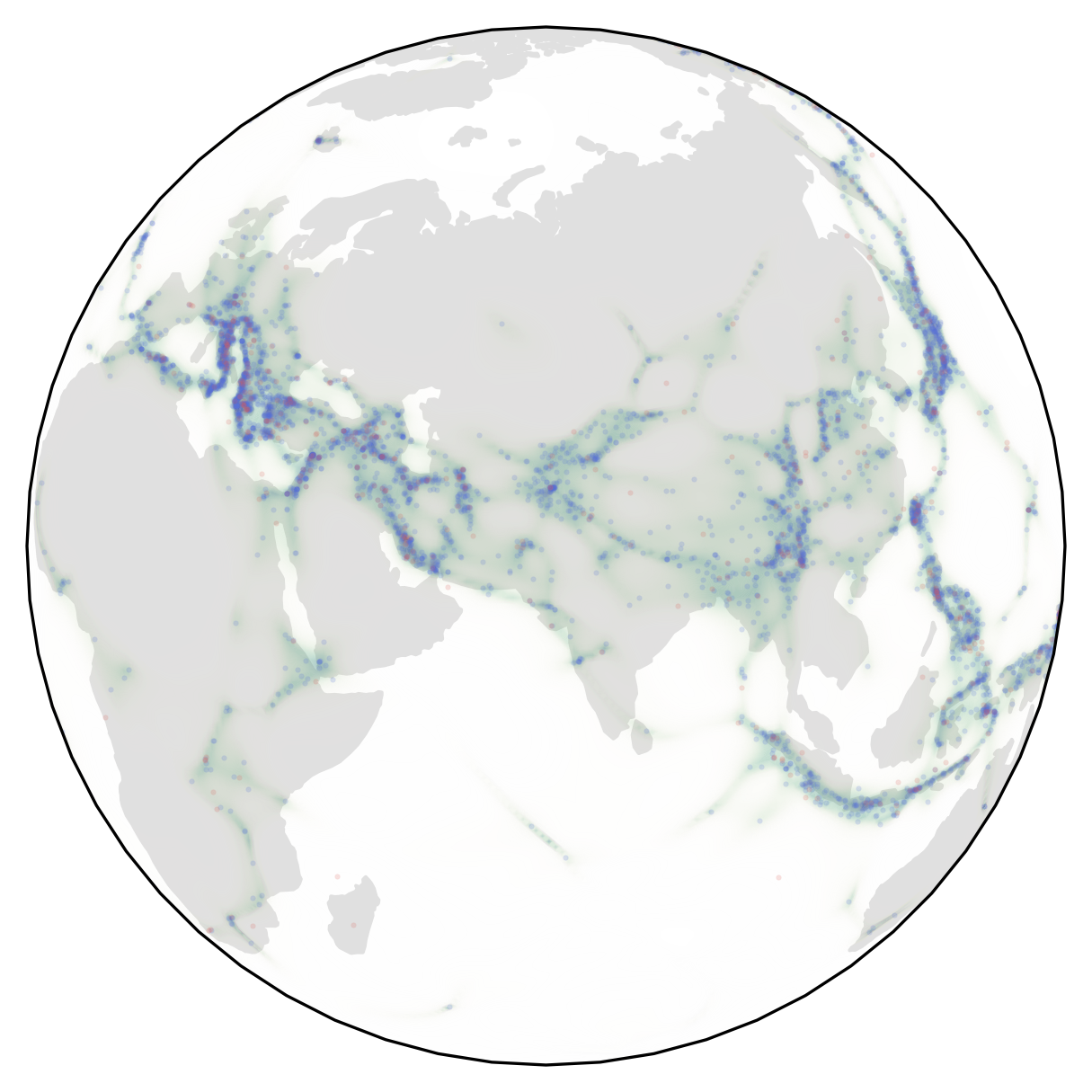 Earthquake density