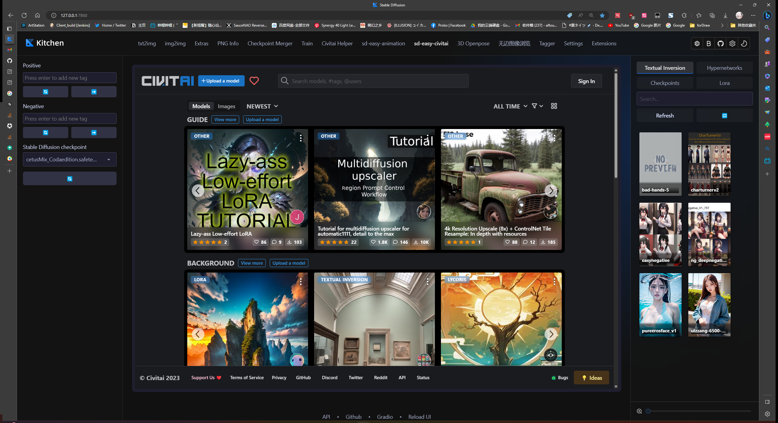 civitai in sd webui