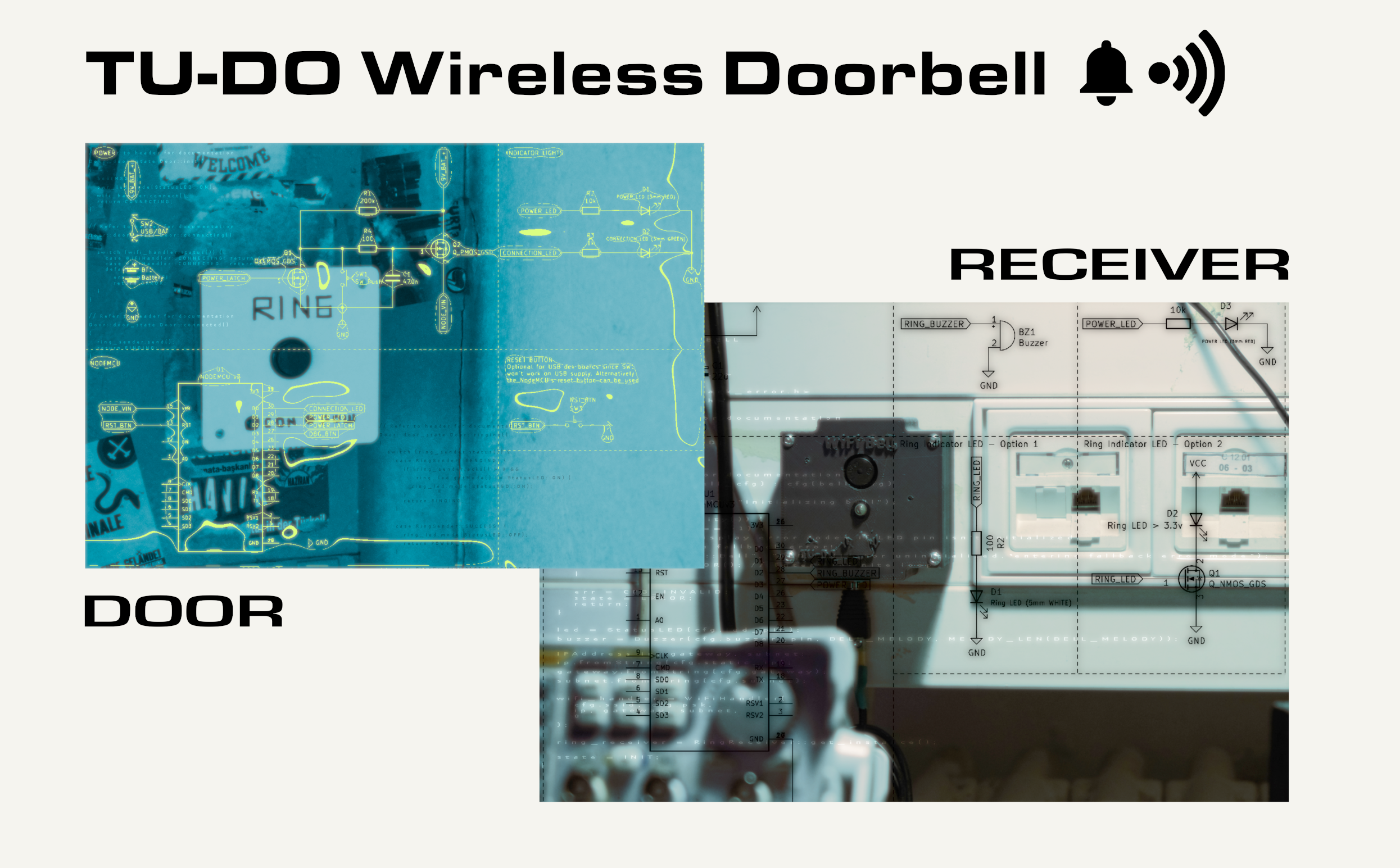 TUDO Doorbell PCB / Door, from the project README