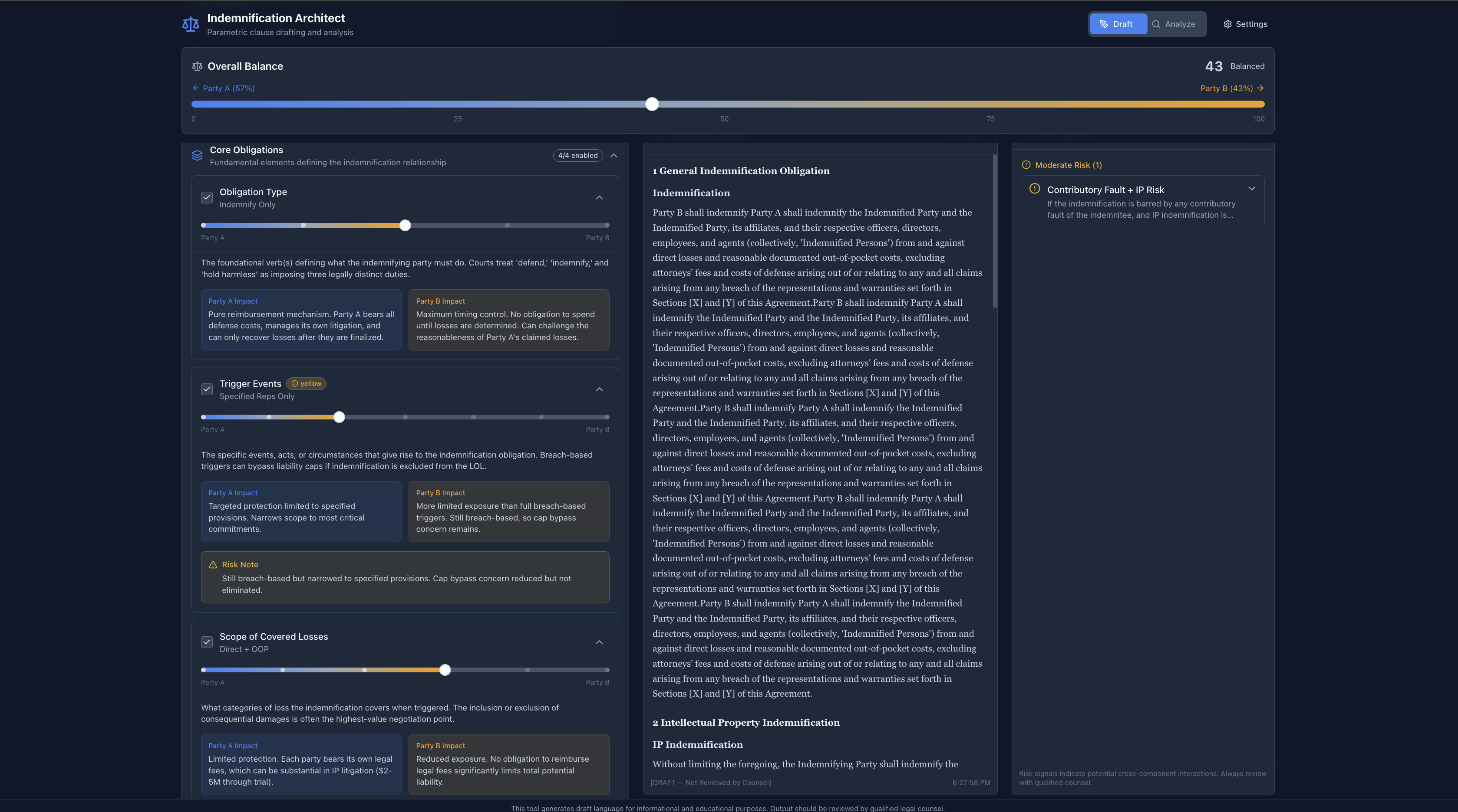 Generated Clause Output