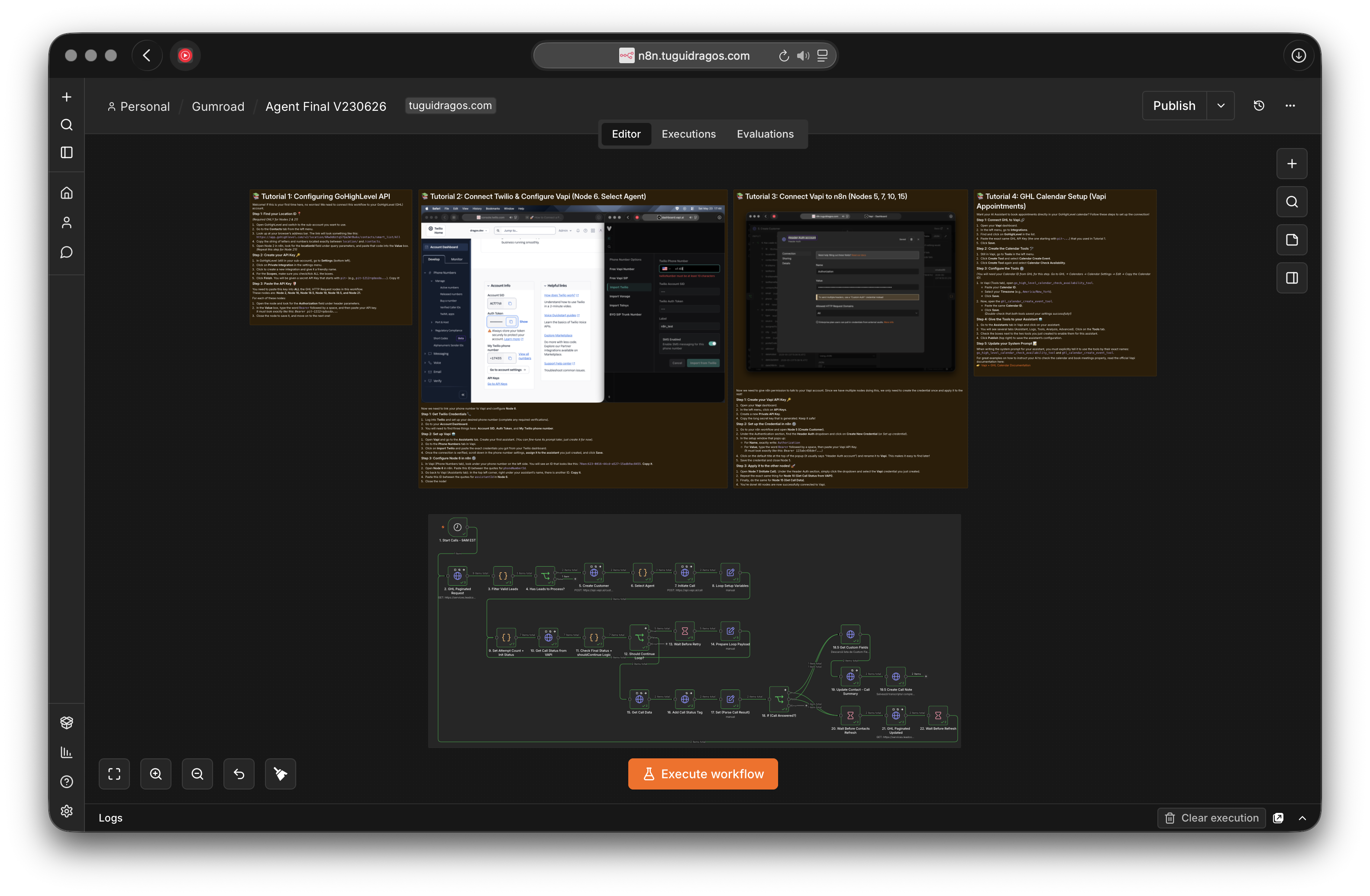 Live execution runtime