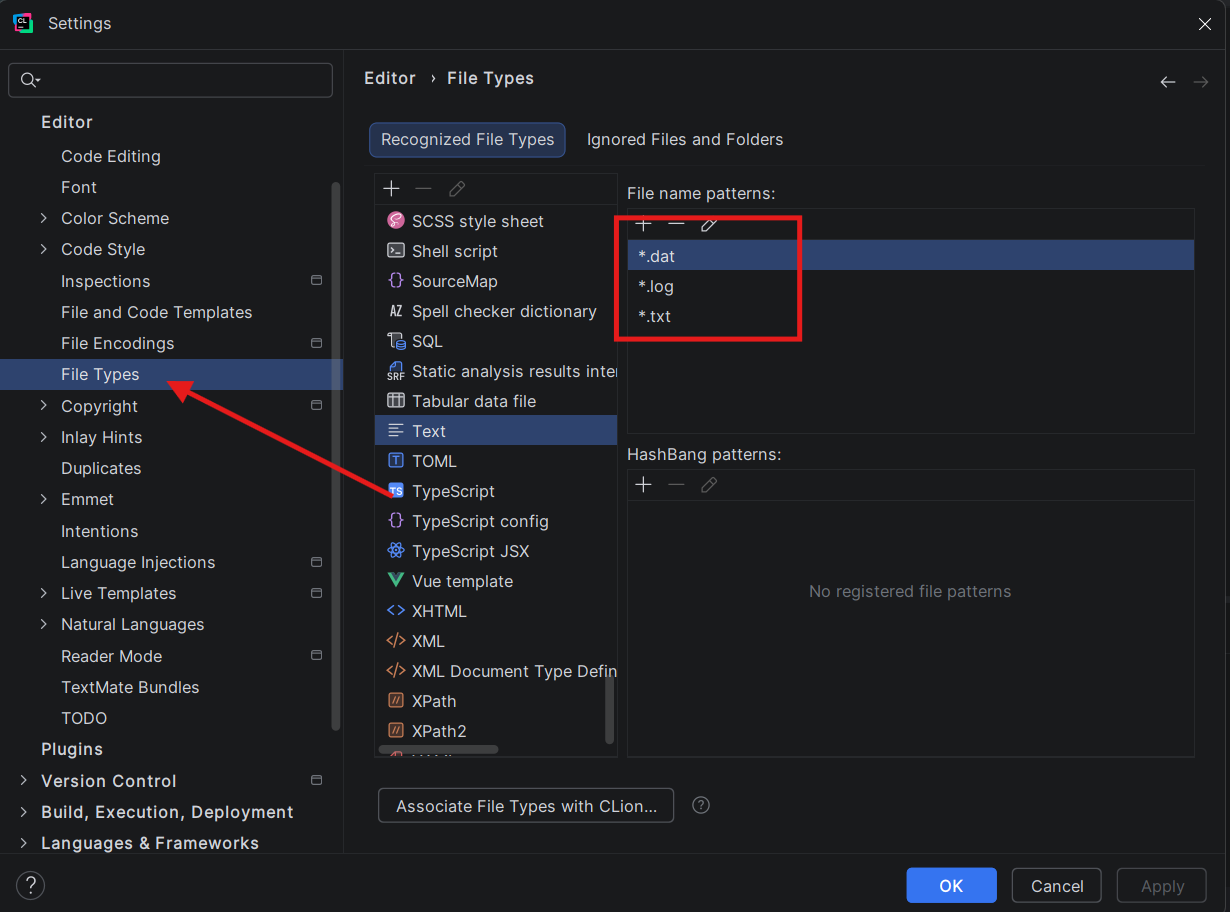 Removing .asm/.nasm from Text