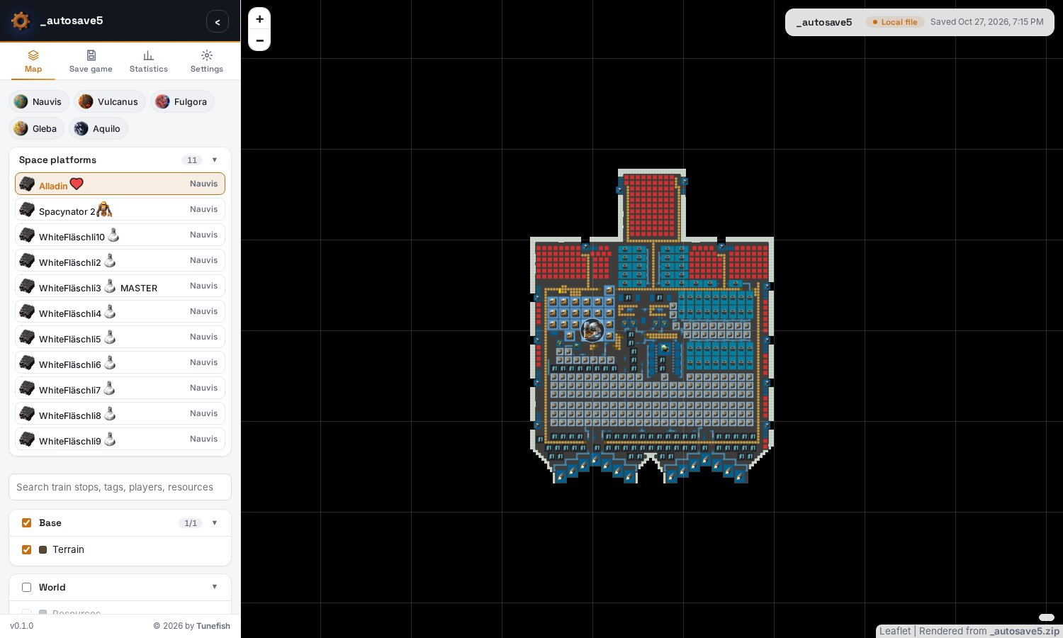 A space platform with its icon in the name