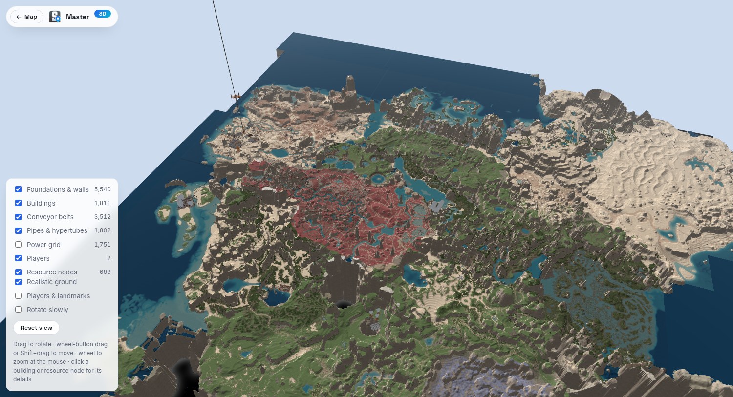 The whole world as a 3D landscape