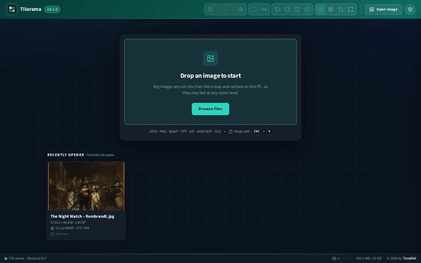 Start page