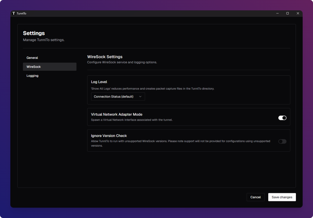 Screenshot description