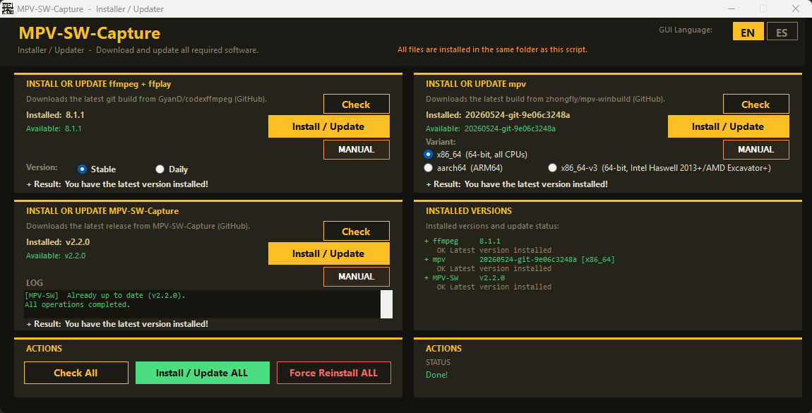 Installer GUI