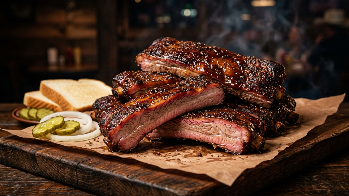 Slow-Smoked Spare Ribs