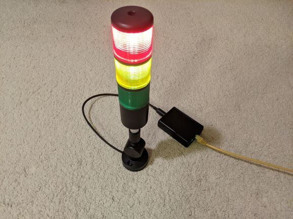 Stacklight hardware, from the project README