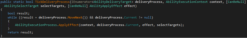 Applying effects to Deliver Effect targets
