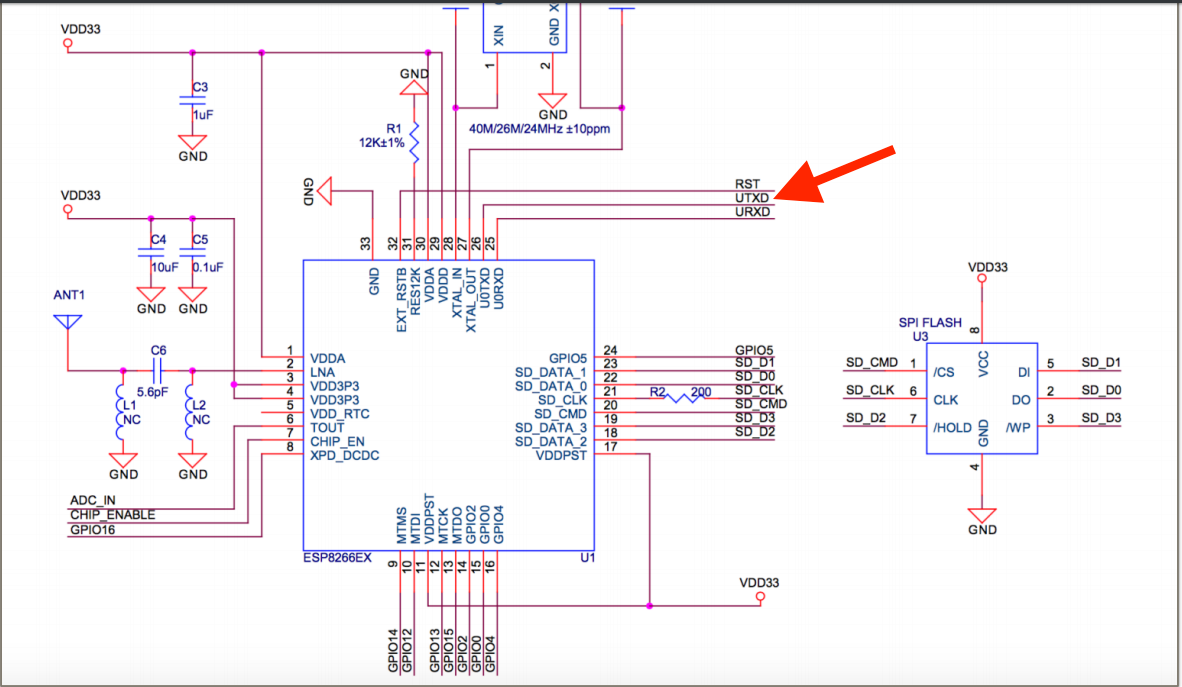 ESP8266 pins