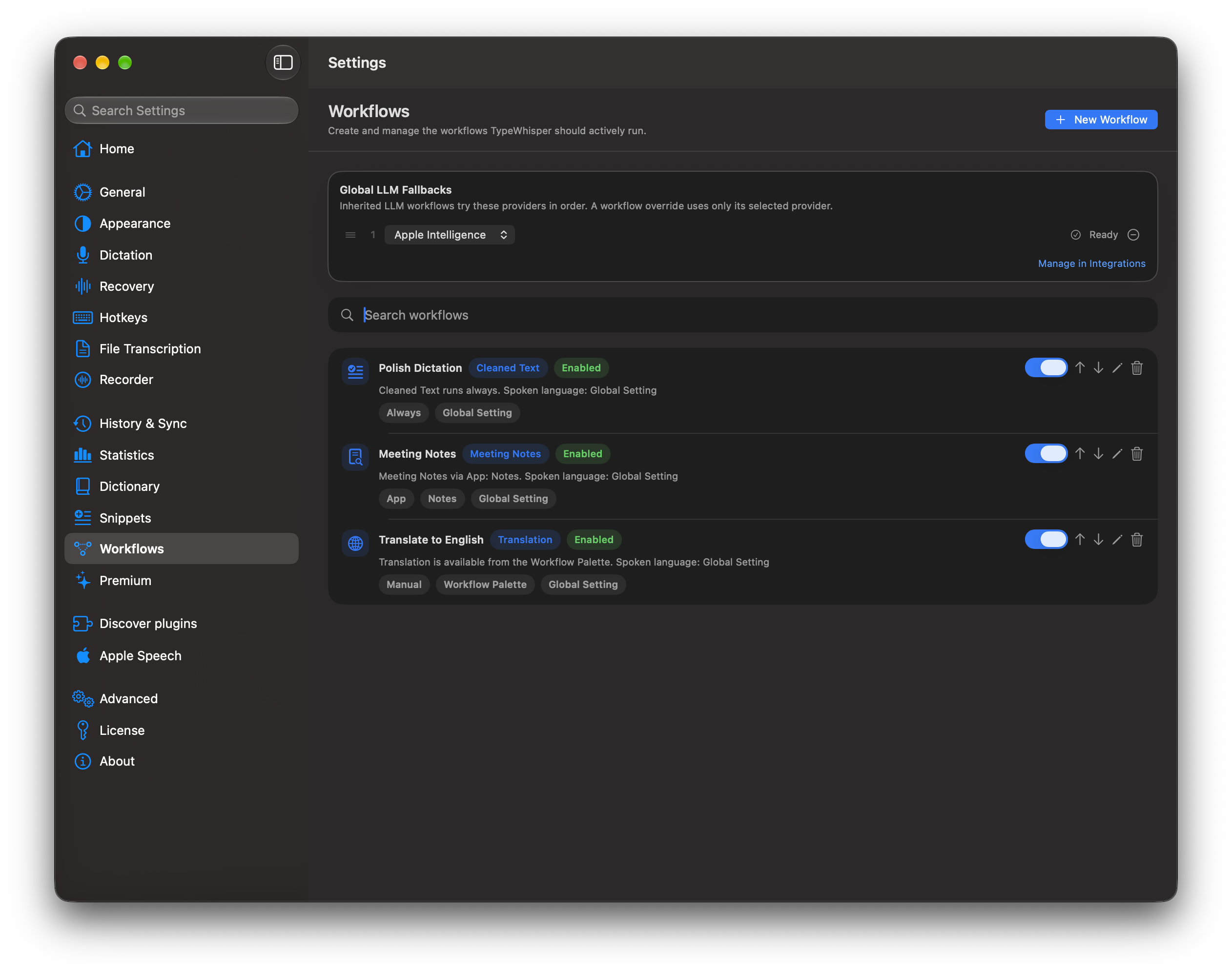 Workflows