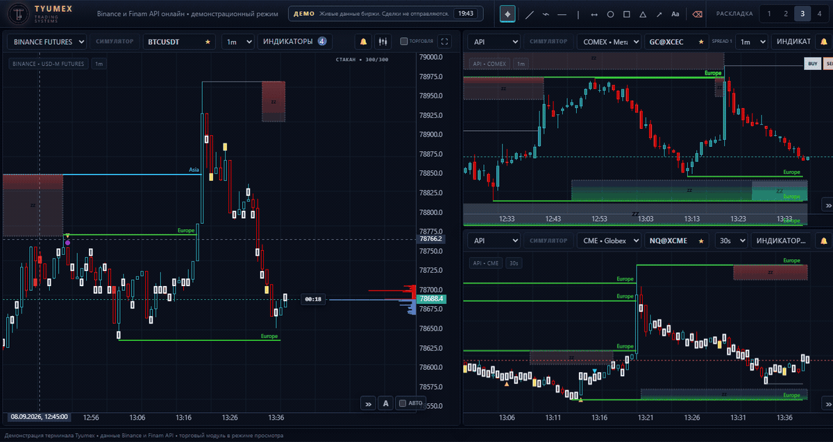 Tyumex Terminal live demo