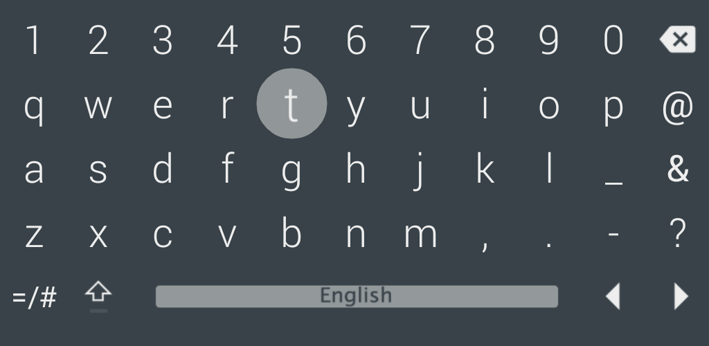 Screenshot of LeanKeyKeyboard