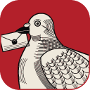 The MailCraft icon: a carrier pigeon with a sealed letter in its beak