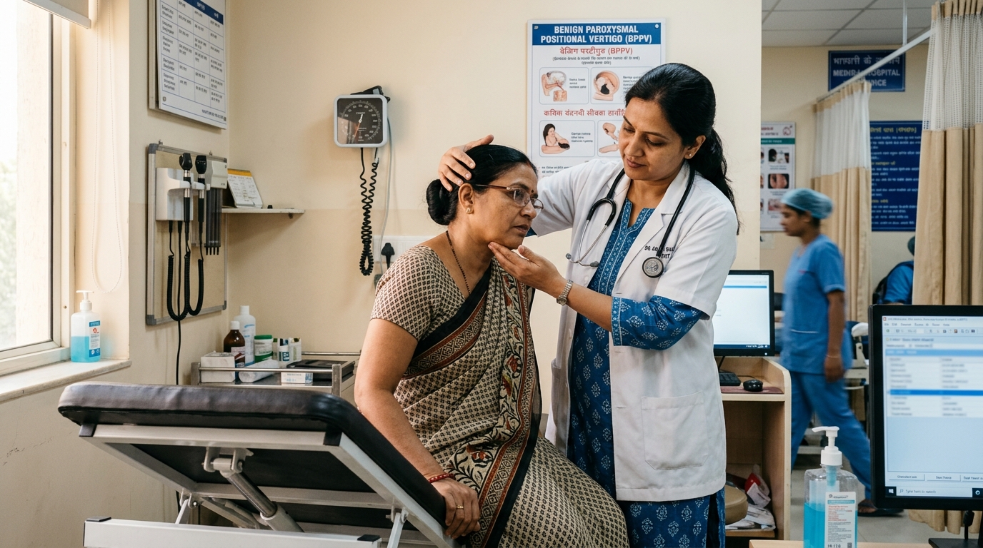Vertigo and balance disorder examination by Dr. Sangeeta Sengar in Kanpur