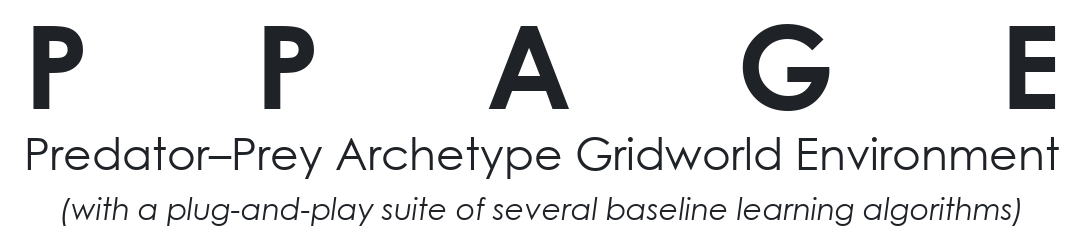 PPAGE: Predator–Prey Archetype Gridworld Environment