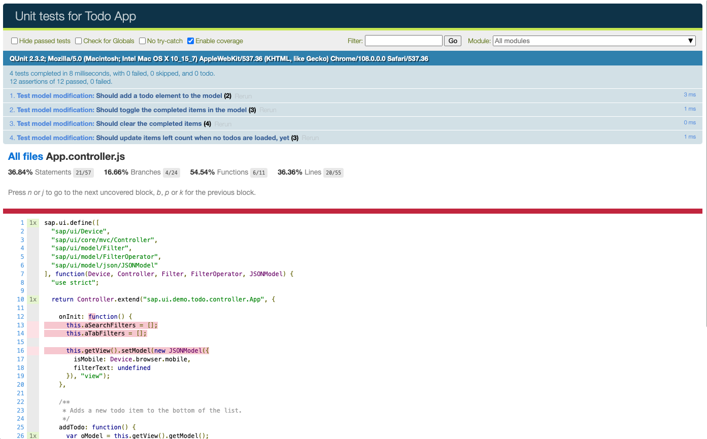 Sample for analyzing code coverage