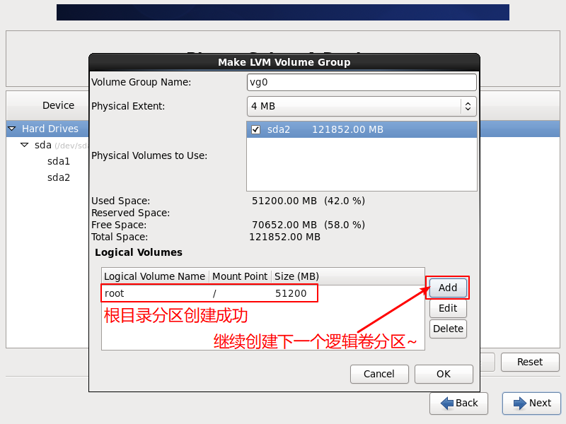 CentOS6-Installation-Step30-Click-To-Create-The-Second-LogicalVolume