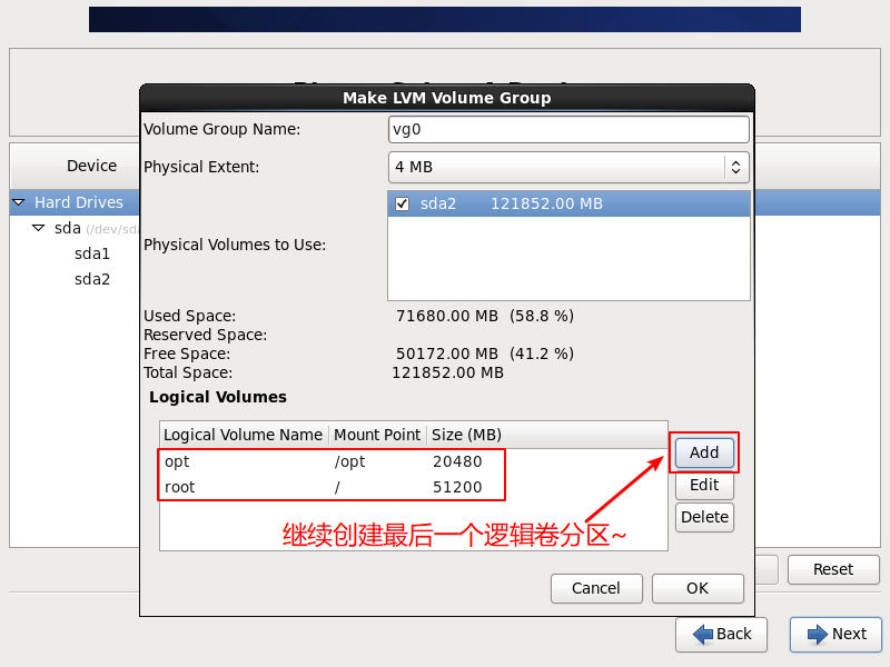 CentOS6-Installation-Step32-Click-To-Create-The-Third-LogicalVolume