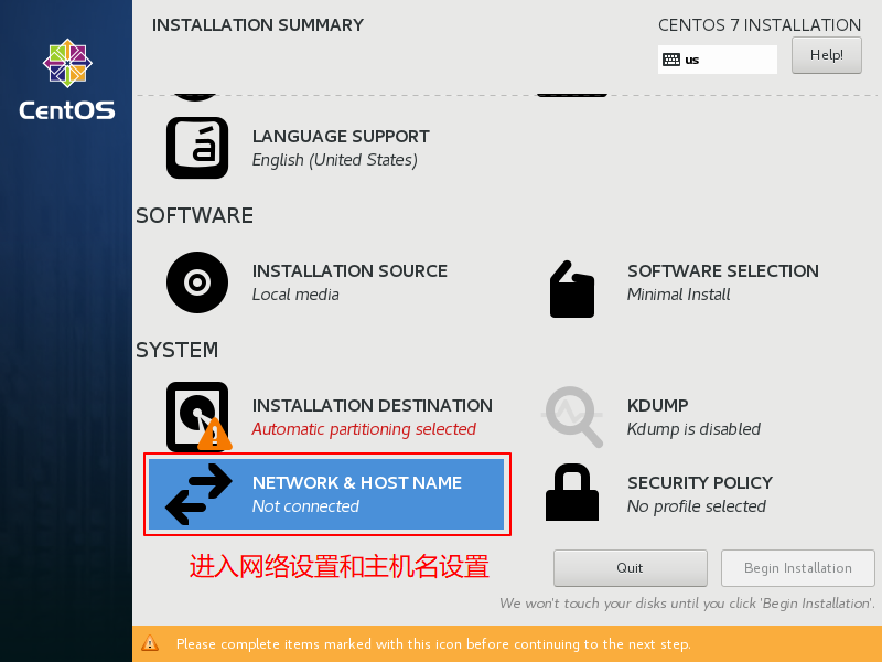 CentOS7-Installation-Step9-Network-And-Hostname-Configuration-Button