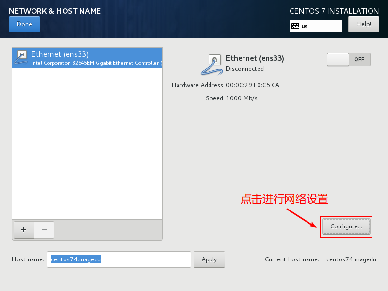 CentOS7-Installation-Step11-Network-Configuration-Button