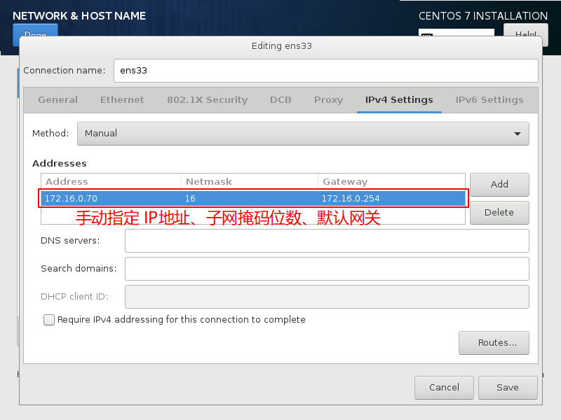 CentOS7-Installation-Step14-IPv4-Settings-Address-Netmask-Getway