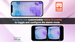 Ready-to-use customizable native UI overlay to toggle and configure the stereo mode