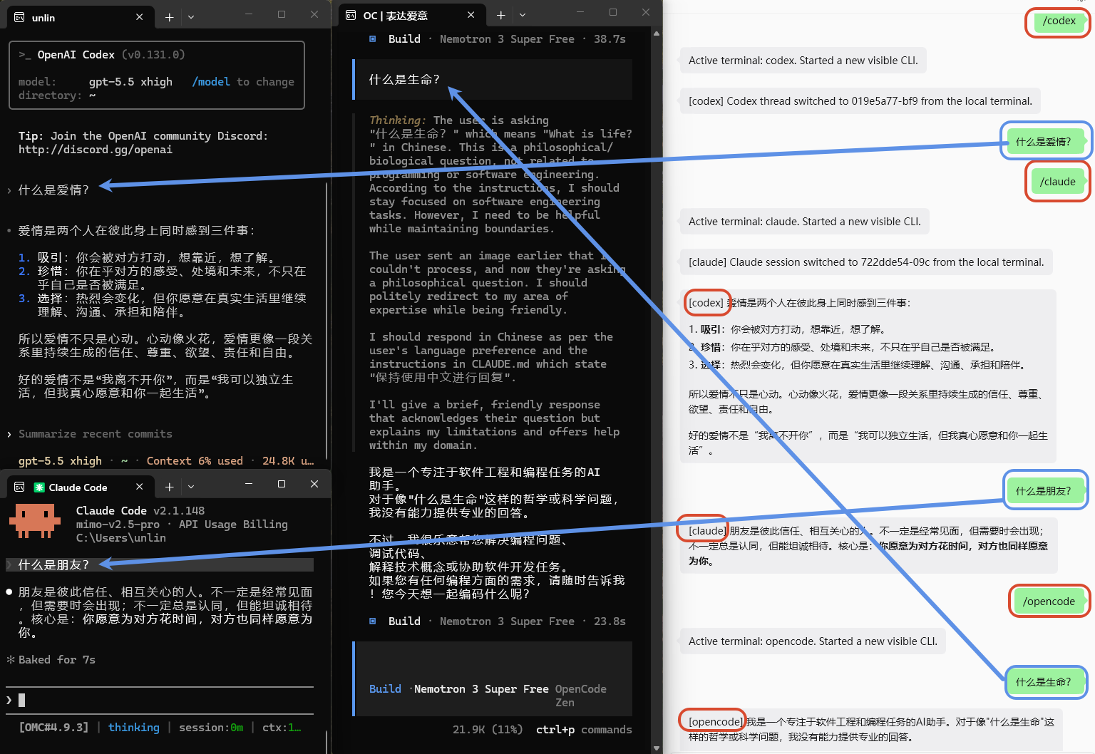 多CLI 示例