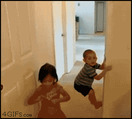 Spiderman teaching a toddler to walk